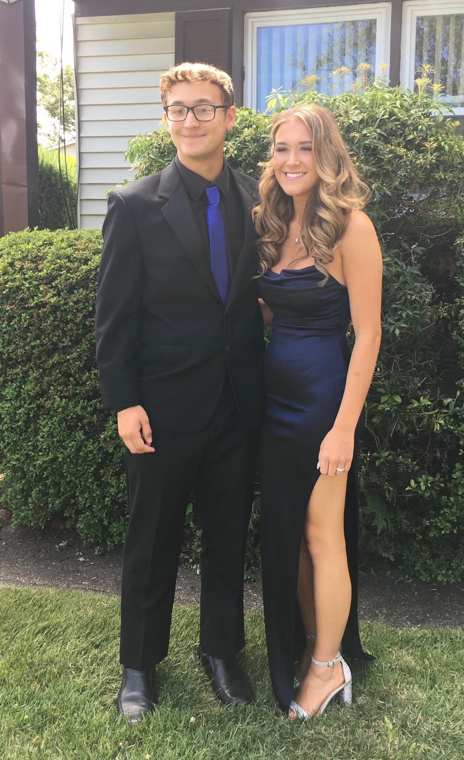 Dakota Michelini and Adeline Michelini, cousins that graduated from Islip High School and attended Islip prom.